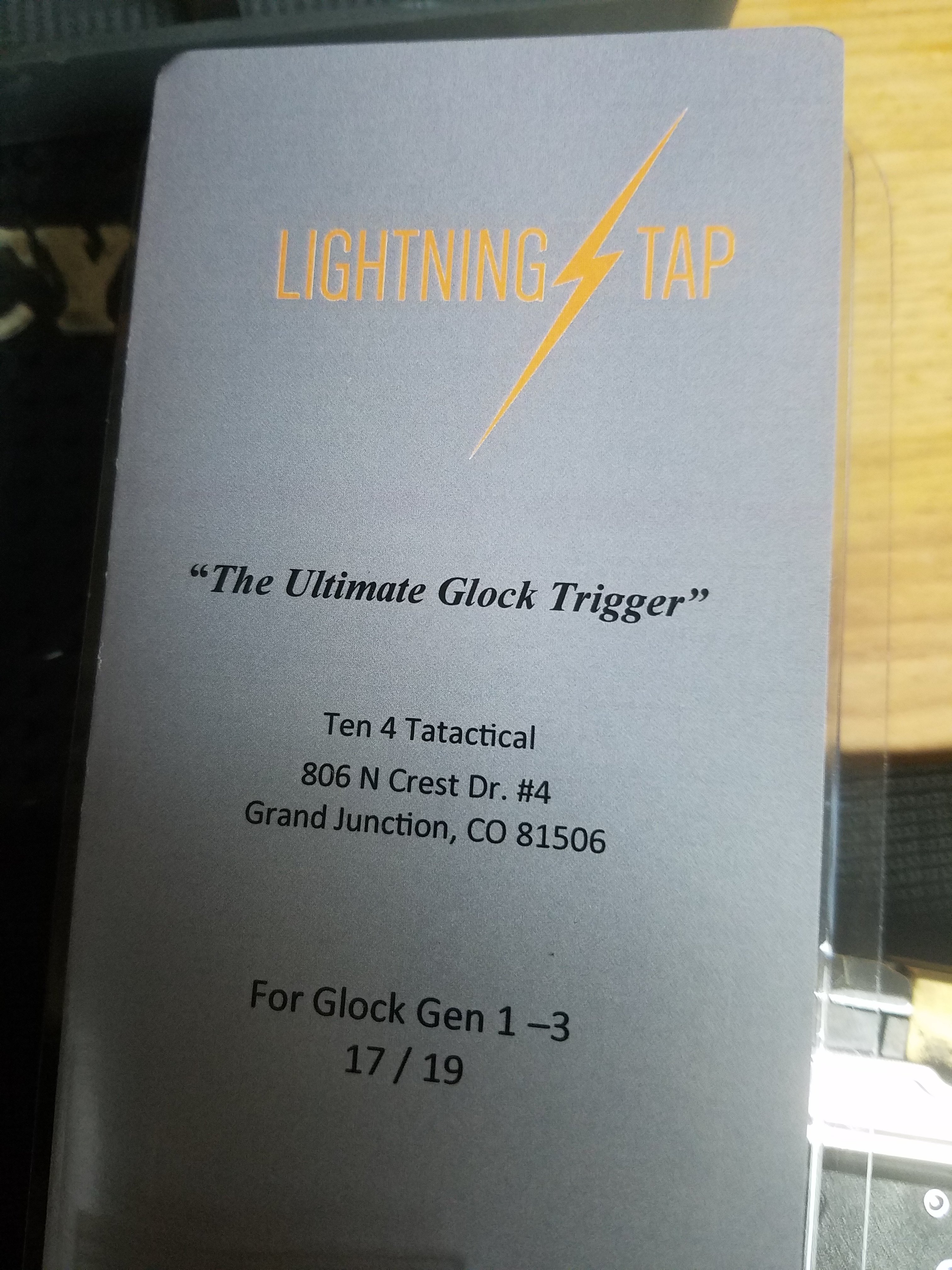 Ten 4 Tactical "Lightning Tap" Trigger Patriot Gun Builders Forum